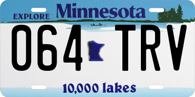 MN license plate 064TRV