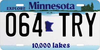 MN license plate 064TRY