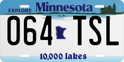 MN license plate 064TSL