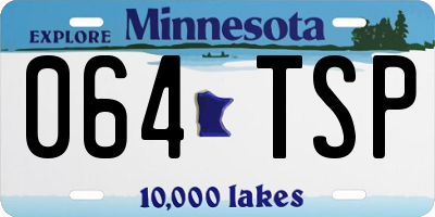 MN license plate 064TSP