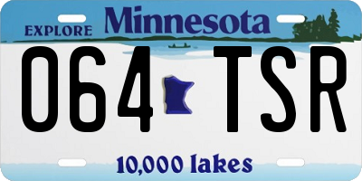 MN license plate 064TSR