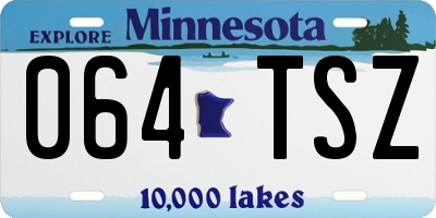 MN license plate 064TSZ