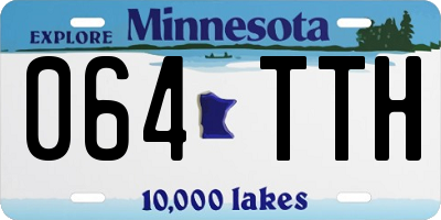 MN license plate 064TTH