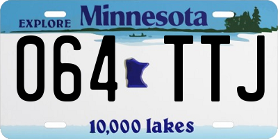 MN license plate 064TTJ