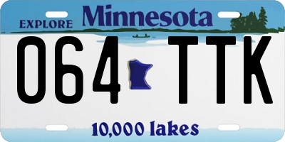 MN license plate 064TTK