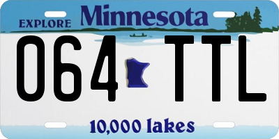MN license plate 064TTL