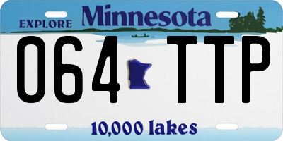 MN license plate 064TTP