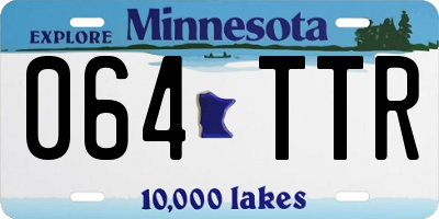 MN license plate 064TTR