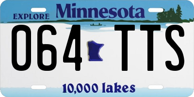MN license plate 064TTS