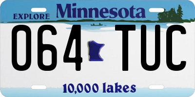 MN license plate 064TUC