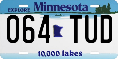 MN license plate 064TUD
