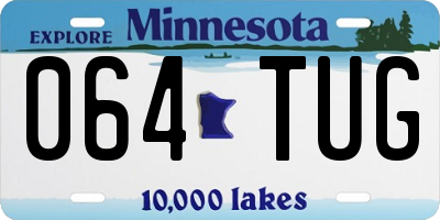 MN license plate 064TUG