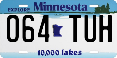 MN license plate 064TUH