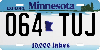 MN license plate 064TUJ