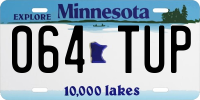 MN license plate 064TUP