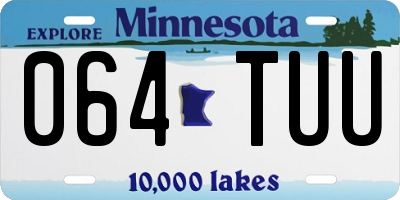 MN license plate 064TUU