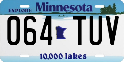 MN license plate 064TUV