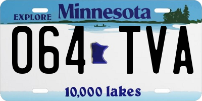 MN license plate 064TVA