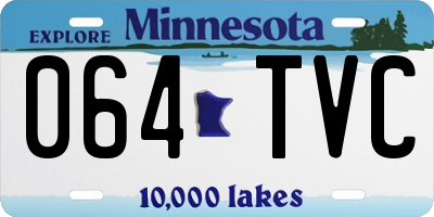 MN license plate 064TVC