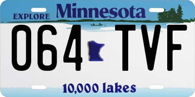 MN license plate 064TVF