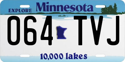 MN license plate 064TVJ