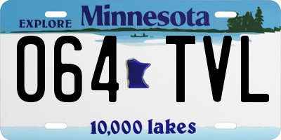 MN license plate 064TVL