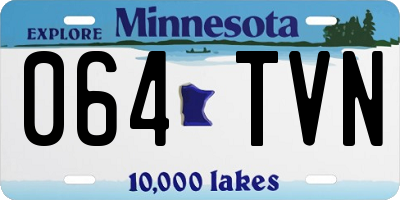 MN license plate 064TVN