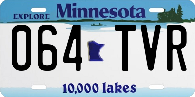 MN license plate 064TVR