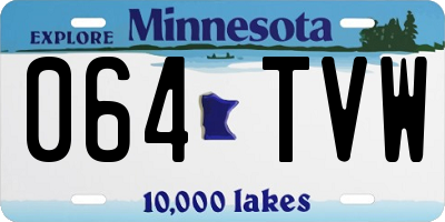 MN license plate 064TVW