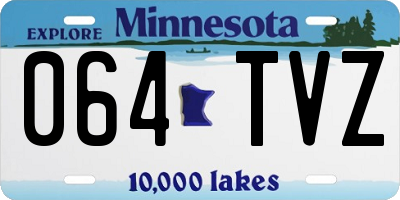 MN license plate 064TVZ