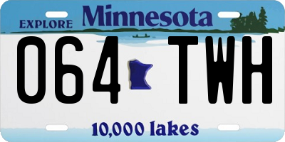 MN license plate 064TWH