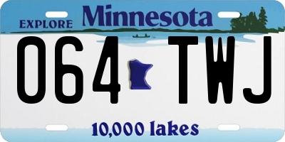 MN license plate 064TWJ