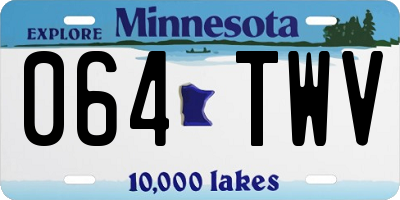 MN license plate 064TWV