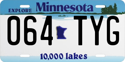 MN license plate 064TYG