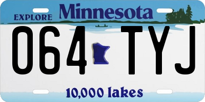 MN license plate 064TYJ