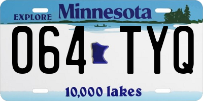 MN license plate 064TYQ
