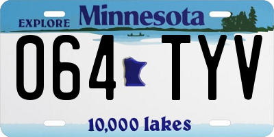 MN license plate 064TYV