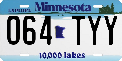 MN license plate 064TYY