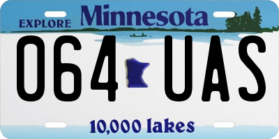 MN license plate 064UAS