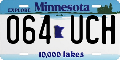 MN license plate 064UCH