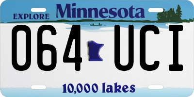 MN license plate 064UCI