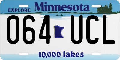 MN license plate 064UCL