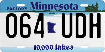 MN license plate 064UDH