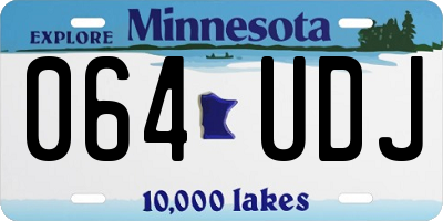 MN license plate 064UDJ