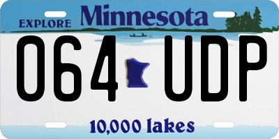 MN license plate 064UDP