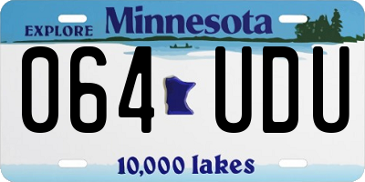 MN license plate 064UDU