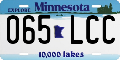 MN license plate 065LCC