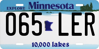 MN license plate 065LER