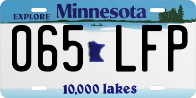 MN license plate 065LFP