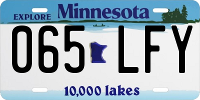 MN license plate 065LFY